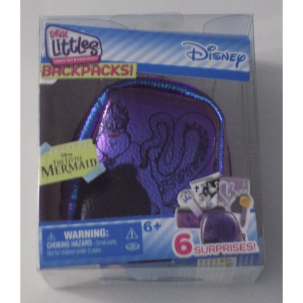 Real Littles Disney The Little Mermaid Ursula Iridescent Backpack Bag NEW